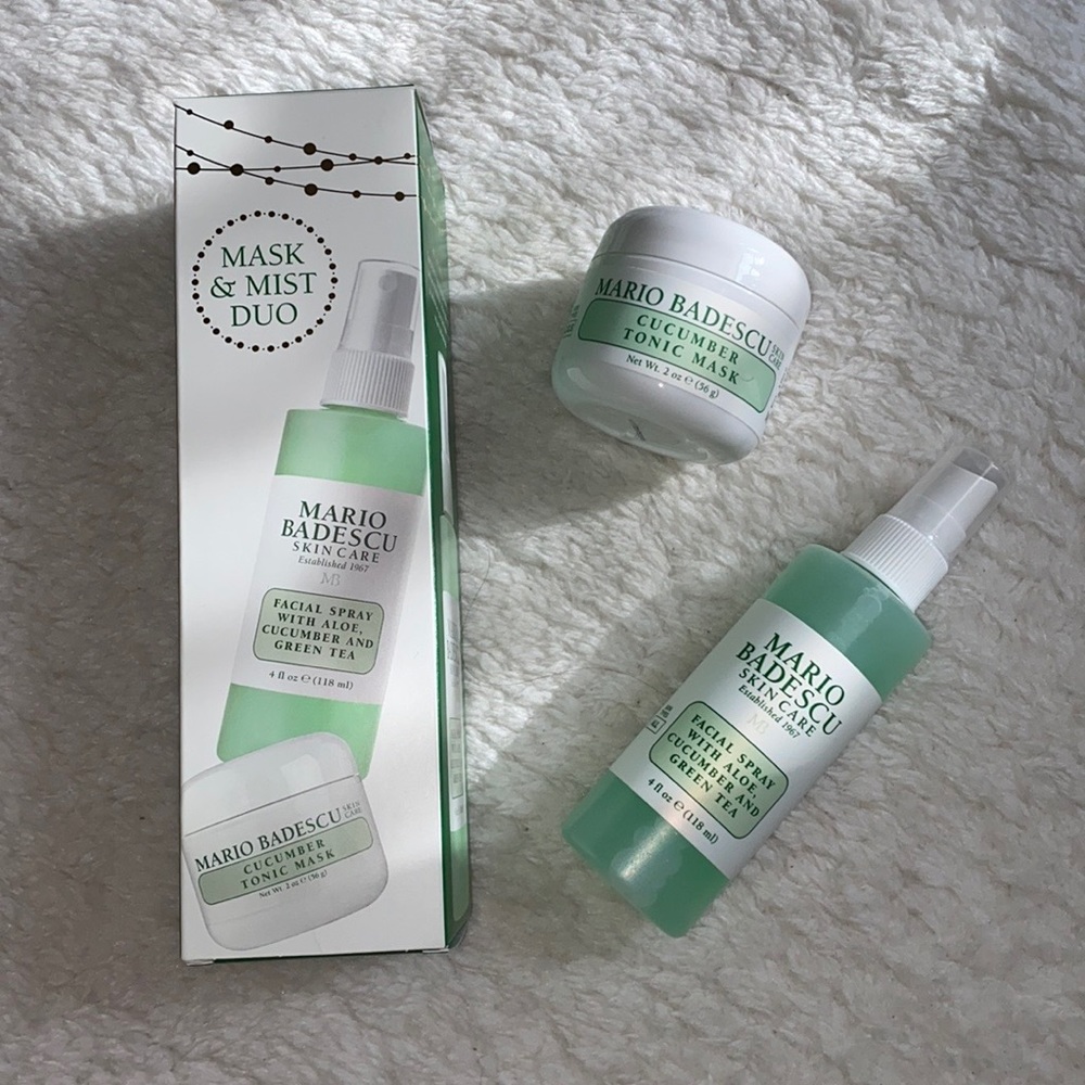 BNIB UO Sephora Mario Badescu Mask & Mist Cucumber Duo